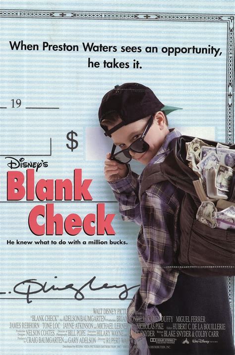 Contact information for livechaty.eu - Parents need to know Blank Check is a 1994 Disney movie about an 11-year-old boy who feels ignored by family and friends and dreams of having his own money and house. The kid is already a bit of an operator as the …